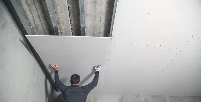 Faire un faux plafond en placo avec suspente, Nancy, SL Maçonnerie
